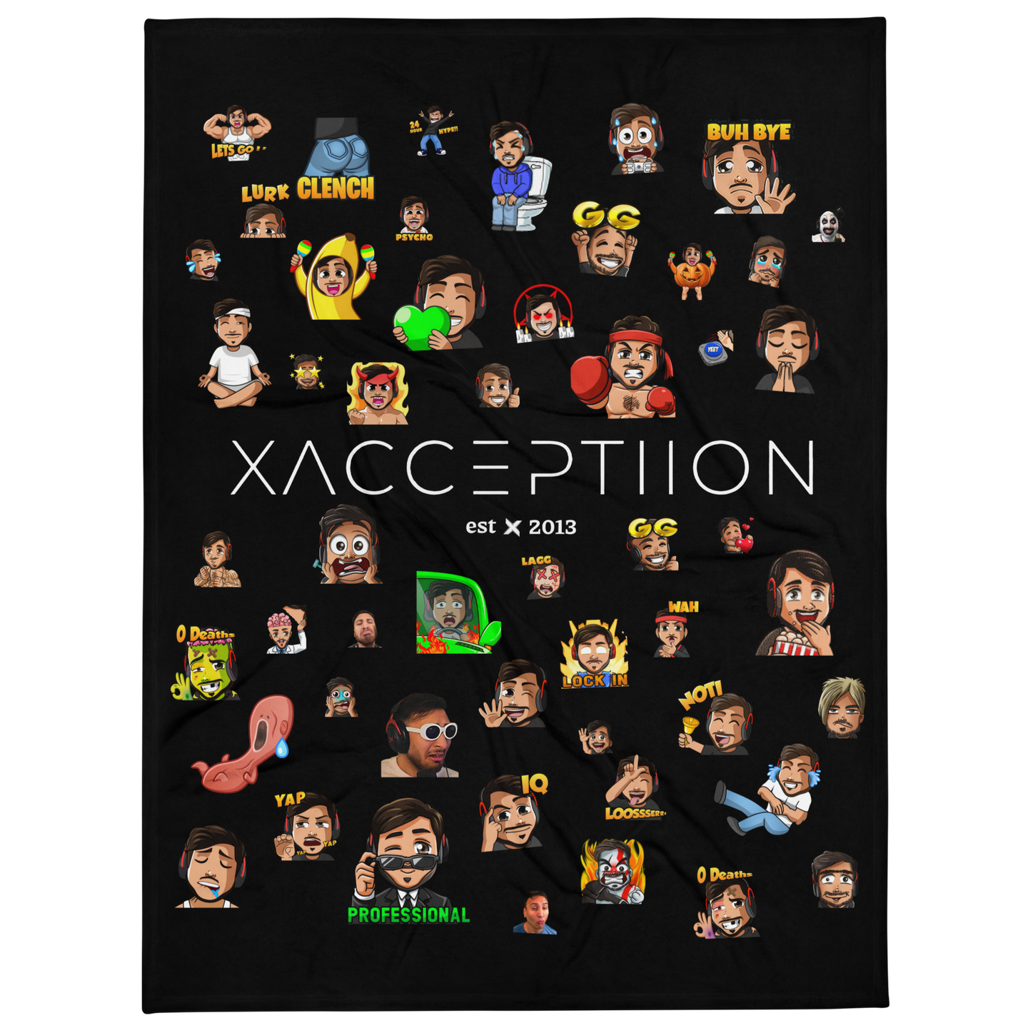 xAcceptiion Official Emotes Blanket